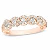 Thumbnail Image 1 of 1/2 CT. T.W. Diamond Five Stone Braided Anniversary Band in 10K Rose Gold