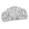 Thumbnail Image 0 of 2-1/4 CT. T.W. Diamond Cluster Engagement Ring in 14K White Gold