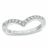 Thumbnail Image 1 of 1/4 CT. T.W. Diamond Contour Anniversary Band in 10K White Gold