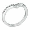Thumbnail Image 2 of 1/4 CT. T.W. Diamond Contour Anniversary Band in 10K White Gold
