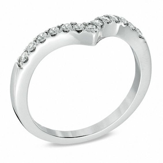 1/4 CT. T.w. Diamond Contour Anniversary Band in 10K White Gold