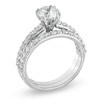 Thumbnail Image 2 of Celebration Lux® 1-1/2 CT. T.W. Certified Diamond Bridal Set in 18K White Gold (I/SI2)