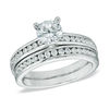 Thumbnail Image 0 of Celebration Lux® 1-1/2 CT. T.W. Diamond Bridal Set in 18K White Gold (I/SI2)