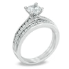 Thumbnail Image 1 of Celebration Lux® 1-1/2 CT. T.W. Diamond Bridal Set in 18K White Gold (I/SI2)