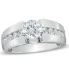 Thumbnail Image 1 of 1-1/2 CT. T.W. Certified Diamond Engagement Ring in 14K White Gold (I/I1)