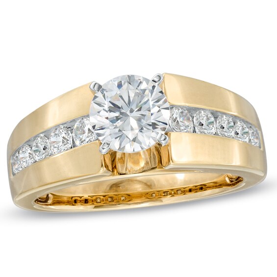1-1/2 CT. T.w. Certified Diamond Engagement Ring in 14K Gold (I/I1)