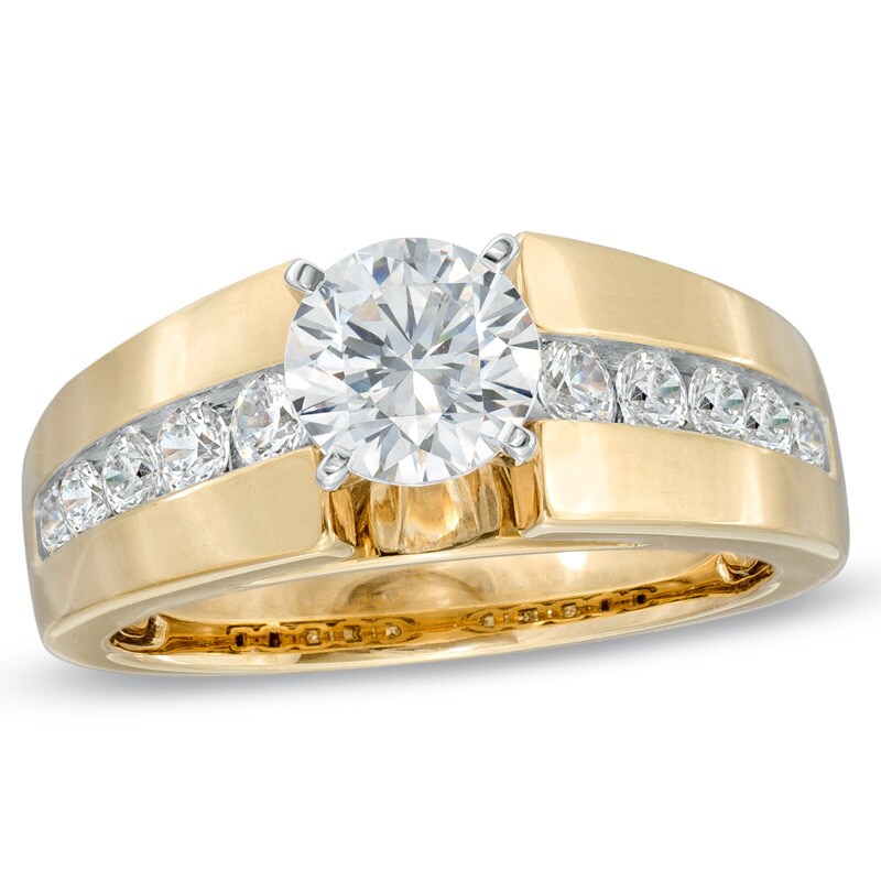 Main Image 1 of 1-1/2 CT. T.W. Certified Diamond Engagement Ring in 14K Gold (I/I1)