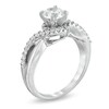 Thumbnail Image 1 of Celebration Lux® 1 CT. T.W. Diamond Twist Shank Engagement Ring in 18K White Gold (I/SI2)