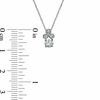Thumbnail Image 2 of 1/3 CT. T.W. Diamond Trinity Pendant in 10K White Gold
