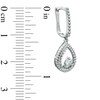 Thumbnail Image 2 of 1/5 CT. T.W. Diamond Solitaire Teardrop Earrings in 10K White Gold