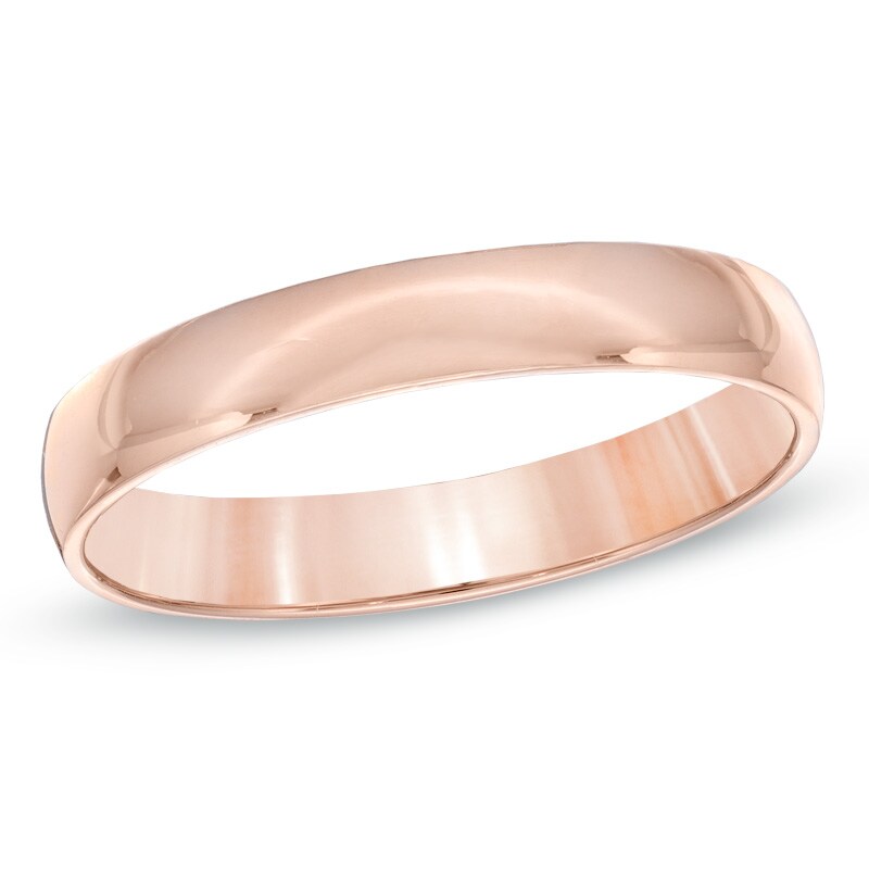 Main Image 1 of 3.0mm Wedding Band in 10K Rose Gold - Size 7