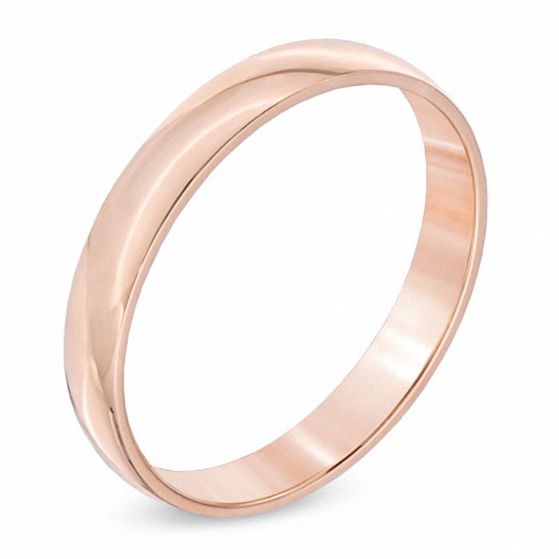 Main Image 2 of 3.0mm Wedding Band in 10K Rose Gold - Size 7
