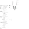 Thumbnail Image 2 of Sirena™ Diamond Accent Solitaire Horseshoe Pendant in 14K White Gold