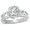Thumbnail Image 1 of 1-3/4 CT. T.W. Certified Emerald-Cut Diamond Engagement Ring in 14K White Gold (I/I1)