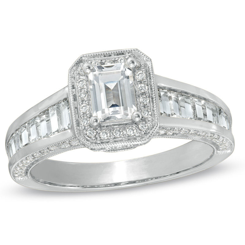 Main Image 1 of 1-3/4 CT. T.W. Certified Emerald-Cut Diamond Engagement Ring in 14K White Gold (I/I1)