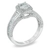 Thumbnail Image 2 of 1-3/4 CT. T.W. Certified Emerald-Cut Diamond Engagement Ring in 14K White Gold (I/I1)