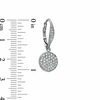 Thumbnail Image 2 of AVA Nadri Pavé Crystal Disc Drop Earrings in White Rhodium Brass
