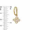 Thumbnail Image 1 of AVA Nadri Cubic Zirconia and Crystal Flower Drop Earrings in Brass with 18K Gold Plate