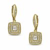 Thumbnail Image 0 of AVA Nadri Cubic Zirconia and Crystal Square Drop Earrings in Brass with 18K Gold Plate