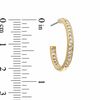 Thumbnail Image 2 of AVA Nadri Crystal Inside-Out Hoop Earrings in Brass with 18K Gold Plate
