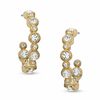 Thumbnail Image 1 of AVA Nadri Crystal Bezel-Set Inside-Out Hoop Earrings in Brass with 18K Gold Plate