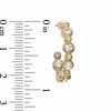 Thumbnail Image 2 of AVA Nadri Crystal Bezel-Set Inside-Out Hoop Earrings in Brass with 18K Gold Plate