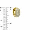 Thumbnail Image 2 of AVA Nadri Crystal Wide Huggie Hoop Earrings in Brass with 18K Gold Plate