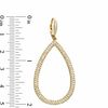 Thumbnail Image 2 of AVA Nadri Pavé Crystal Teardrop Earrings in Brass with 18K Gold Plate
