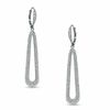 Thumbnail Image 1 of AVA Nadri Crystal Elongated Petal Earrings in White Rhodium Brass
