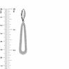 Thumbnail Image 2 of AVA Nadri Crystal Elongated Petal Earrings in White Rhodium Brass