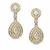 Thumbnail Image 1 of AVA Nadri Cubic Zirconia and Crystal Teardrop Earrings in Brass with 18K Gold Plate