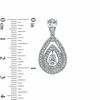Thumbnail Image 2 of AVA Nadri Cubic Zirconia and Crystal Double Teardrop Earrings in Brass with 18K Gold Plate