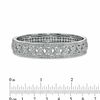 Thumbnail Image 2 of AVA Nadri Crystal Hinged "X" Bangle in White Rhodium Brass
