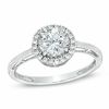 Thumbnail Image 1 of 6.0mm Lab-Created White Sapphire Ring in 10K White Gold