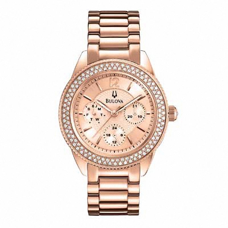 Bulova women's chronograph watch hot sale
