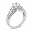 Thumbnail Image 2 of Celebration Ideal 2-1/5 CT. T.W. Certified Diamond Edge Engagement Ring in 14K White Gold (I/I1)