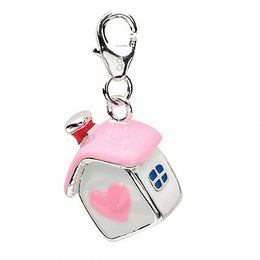 Bracelet Charms Bracelets Zales Amore La Vita Enamel House Charm In Sterling Silver