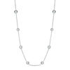 Thumbnail Image 1 of AVA Nadri Cubic Zirconia and Crystal Station Necklace in White Rhodium Brass - 16"
