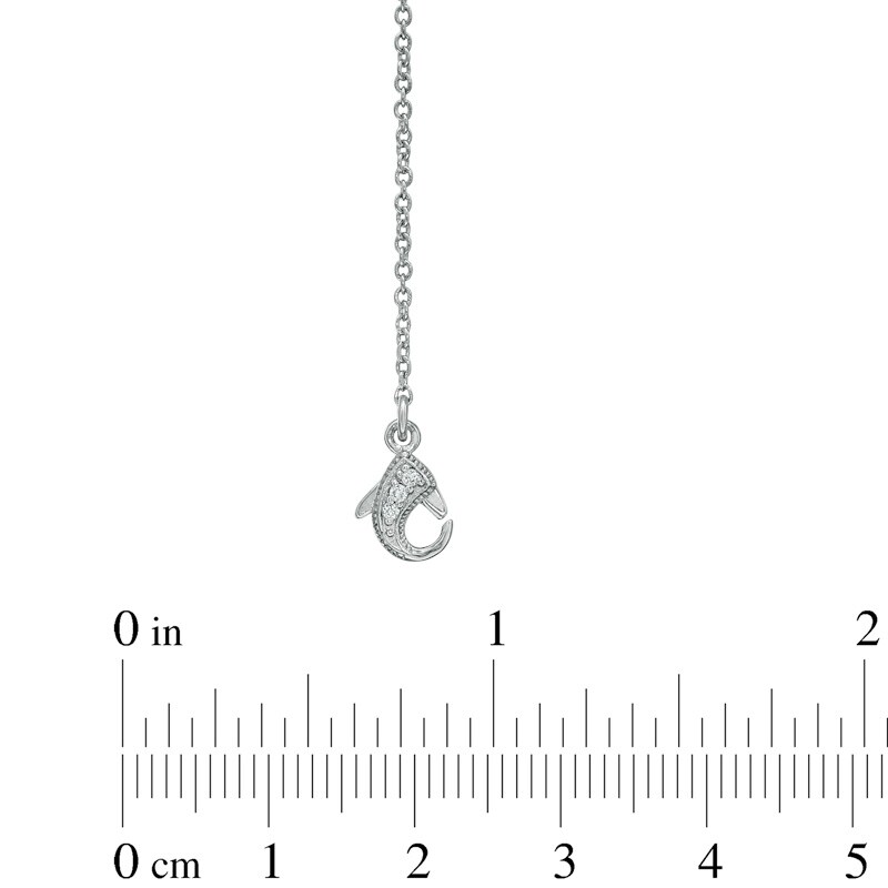 Main Image 3 of AVA Nadri Cubic Zirconia and Crystal Station Necklace in White Rhodium Brass - 16"