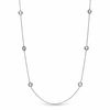 Thumbnail Image 0 of AVA Nadri Cubic Zirconia and Crystal Station Necklace in White Rhodium Brass - 36"