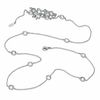 Thumbnail Image 2 of AVA Nadri Cubic Zirconia and Crystal Station Necklace in White Rhodium Brass - 36"