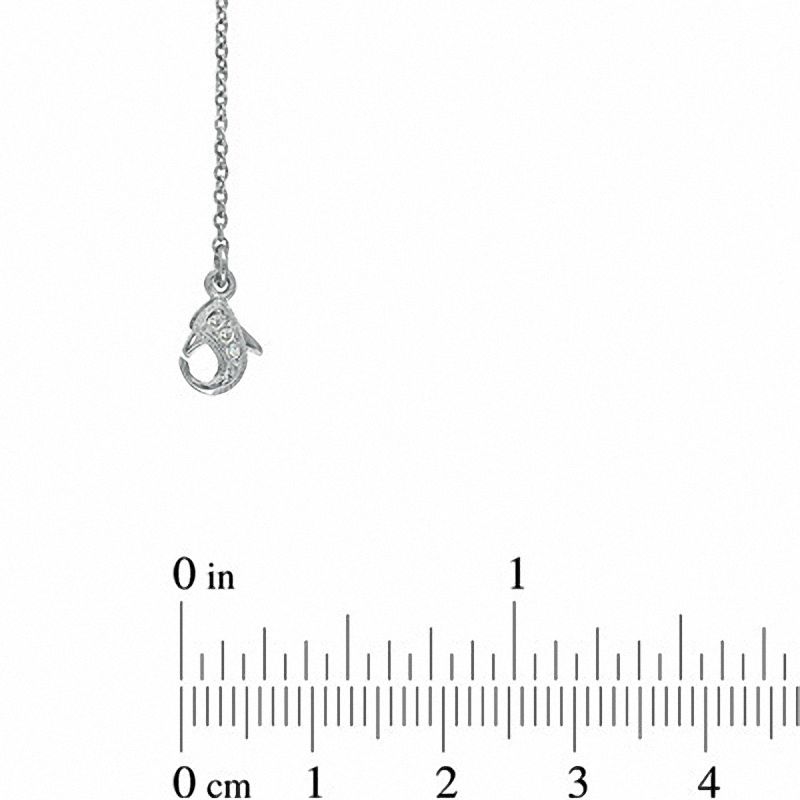 Main Image 3 of AVA Nadri Cubic Zirconia and Crystal Station Necklace in White Rhodium Brass - 36"