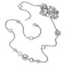 Thumbnail Image 2 of AVA Nadri Cubic Zirconia and Crystal Station Necklace in White Rhodium Brass - 36"