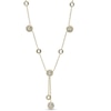 Thumbnail Image 0 of AVA Nadri Cubic Zirconia and Crystal Station Lariat Necklace in Brass with 18K Gold Plate