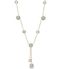 Thumbnail Image 1 of AVA Nadri Cubic Zirconia and Crystal Station Lariat Necklace in Brass with 18K Gold Plate