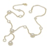 Thumbnail Image 1 of AVA Nadri Cubic Zirconia and Crystal Station Lariat Necklace in Brass with 18K Gold Plate