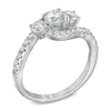 Thumbnail Image 2 of 1 CT. T.W. Diamond Bypass Past Present Future® Ring in 14K White Gold