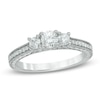 Thumbnail Image 0 of 3/4 CT. T.W. Diamond Past Present Future® Ring in 14K White Gold