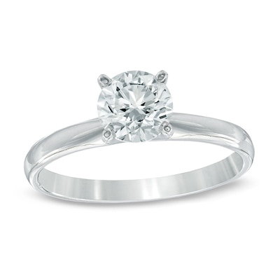 1ct white gold diamond engagement ring