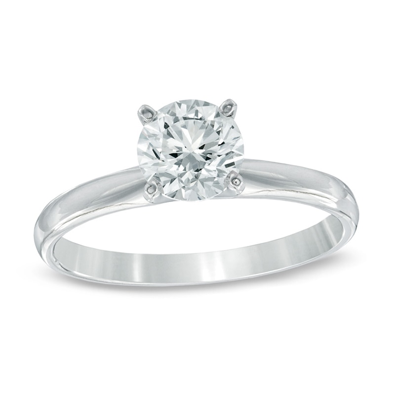 1 CT. Diamond Solitaire Engagement Ring in 14K White Gold (J/I3)